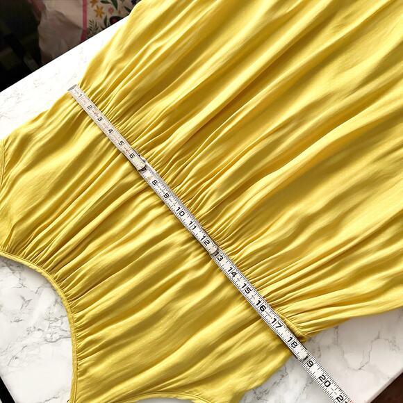 Saltwater Luxe Celine Dotted Citrus Midi Tank Dress Women's Size Medium - Picture 13 of 14